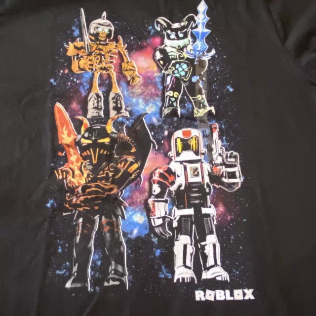 Roblox Youth Boys Squares Graphic Black Shirt NWT S, M, L, XL