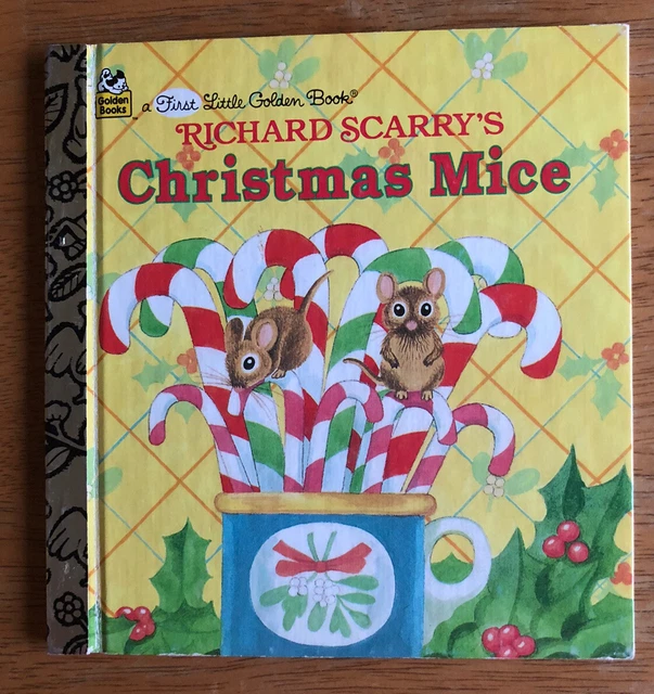 Richard Scarry's Christmas Mice (Little Golden Book) – Hardcover, Very Good Condition