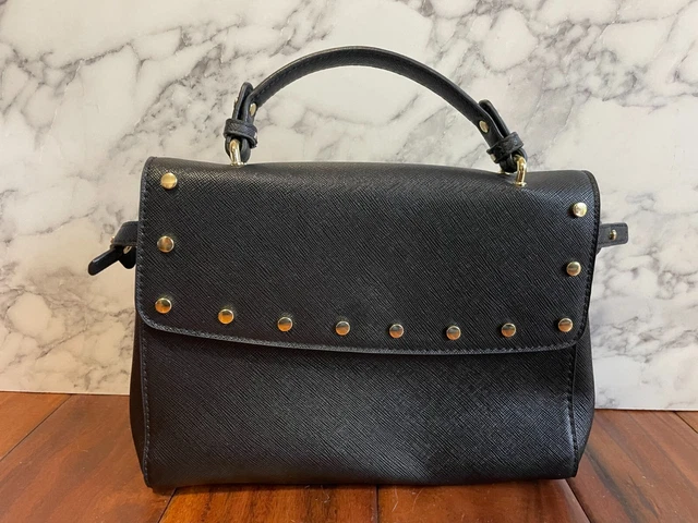 NWOT Unbranded Black Gold Studded Embellished Shoulder Bag Women's Purse