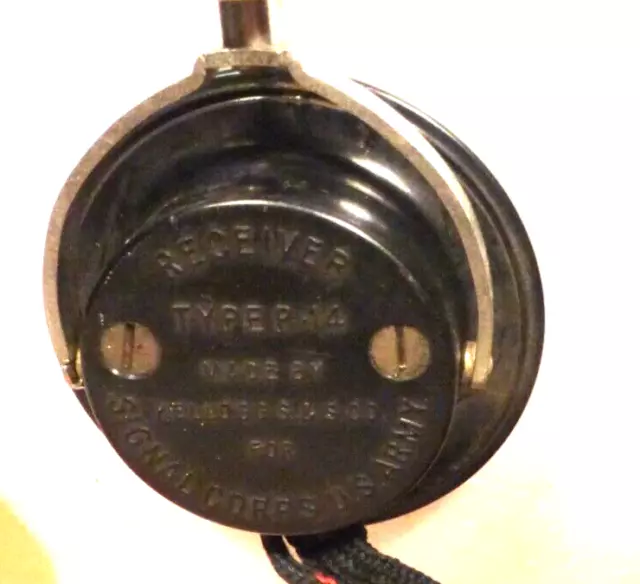 #11 vintage Tested / Working KELLOGG R-14  HEADPHONES ... 1764 OHMS