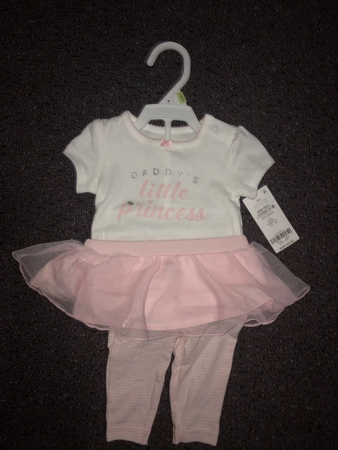 Carters 3M Girl Daddys Little Princess 2 Piece Outfit
