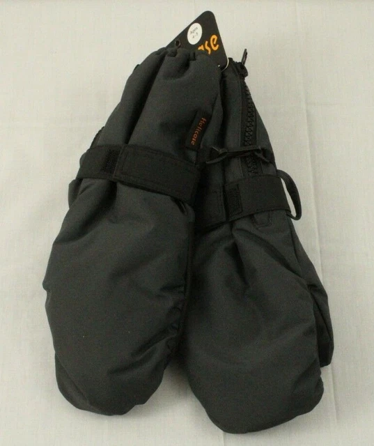 HELICASE Kid's Size S (Ages2-3) Waterproof Zipper Closure Mittens Color Gray NWT