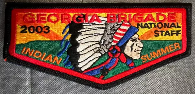 OA Georgia Brigade - Indian Summer - National Staff flap - 2003