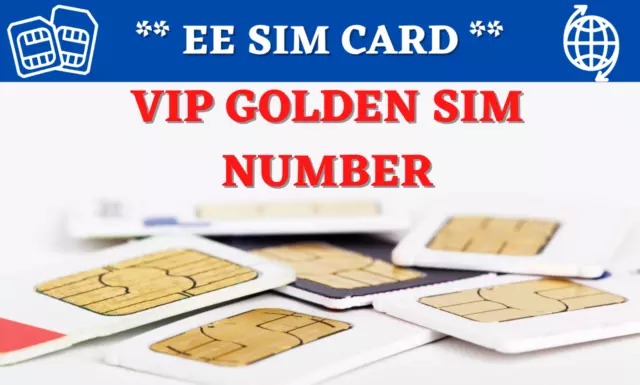 EE Unique GOLDEN Number Rare UK VIP_BUSINESS EASY MOBILE _PHONE NUMBER SIM CARDS