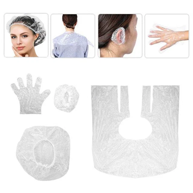 40x coloration des cheveux teinture élastique bonnet de douche gants coiffure