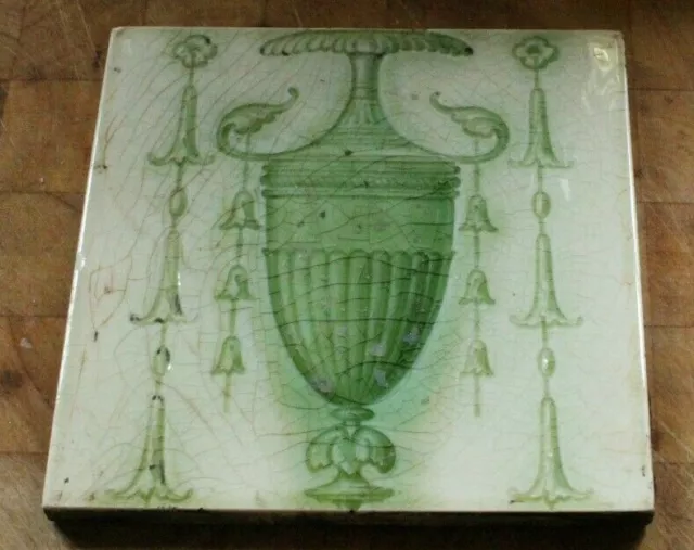 ANTIQUE ENGLISH edwardian classical  DESIGN TILE