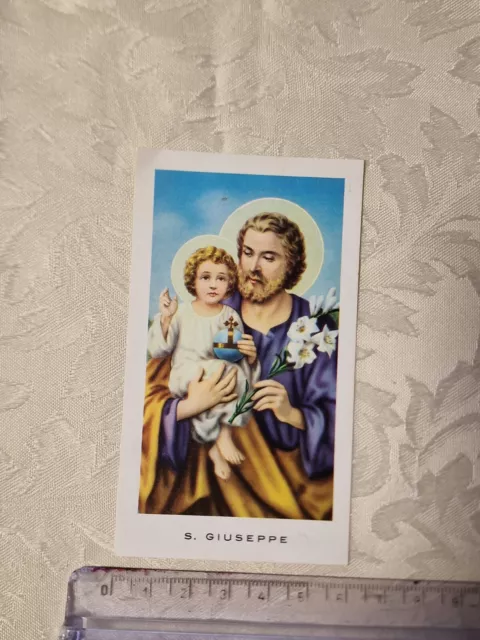 Santino Holy Card Orazione a San Giuseppe  Ed Gmi 33 SI97 ^