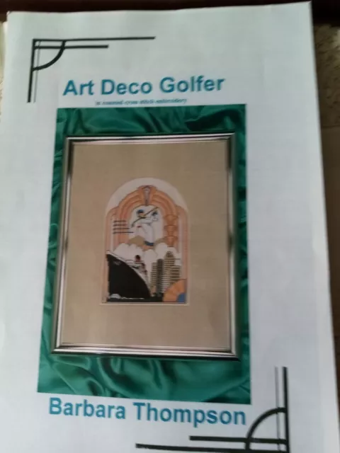 Barbara Thompson Art Deco Golfista Contado Hilo Kit Punto de Cruz