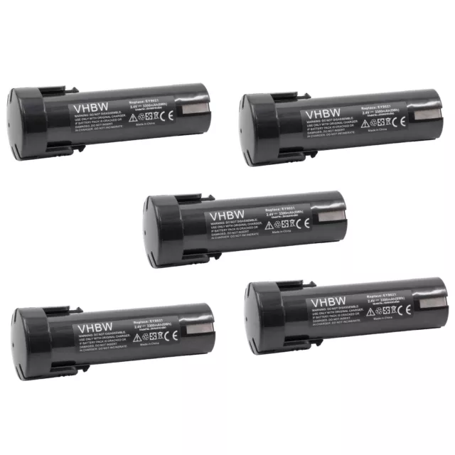 5x BATTERIE 3300mAh 2.4V pour Panasonic National 6538-1 / 6539-6 / 6540-1