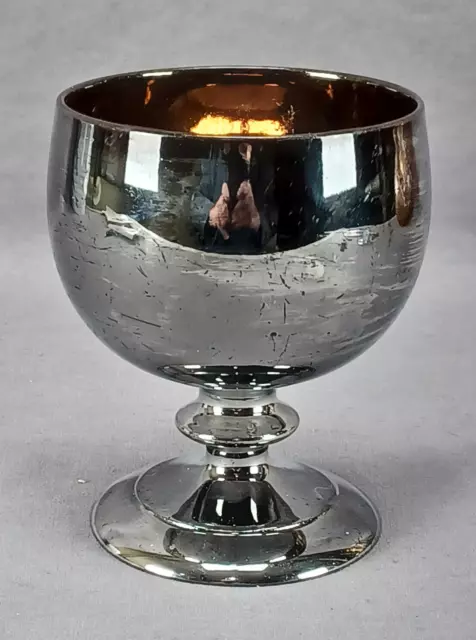 Antique 19th Century British Silver Luster Gold Interior Goblet Circa 1830s B