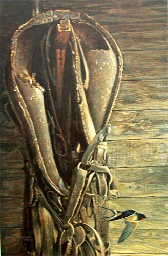 Robert Bateman Barn Swallow and Horse Collar