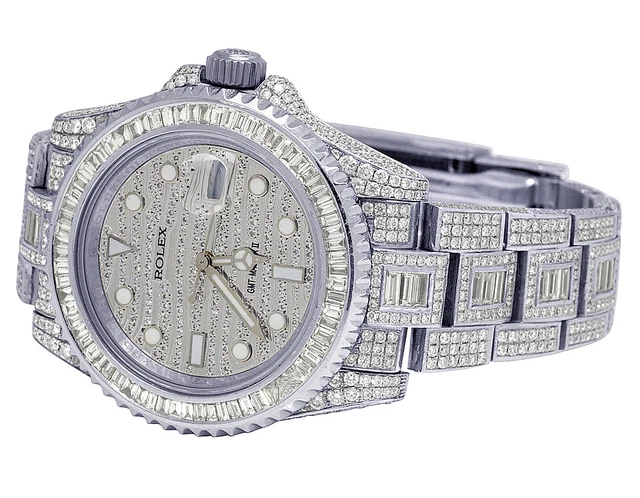 Lotto 125924 Anello in oro bianco con diamante (solitario) orologio in oro giallo con cinturino