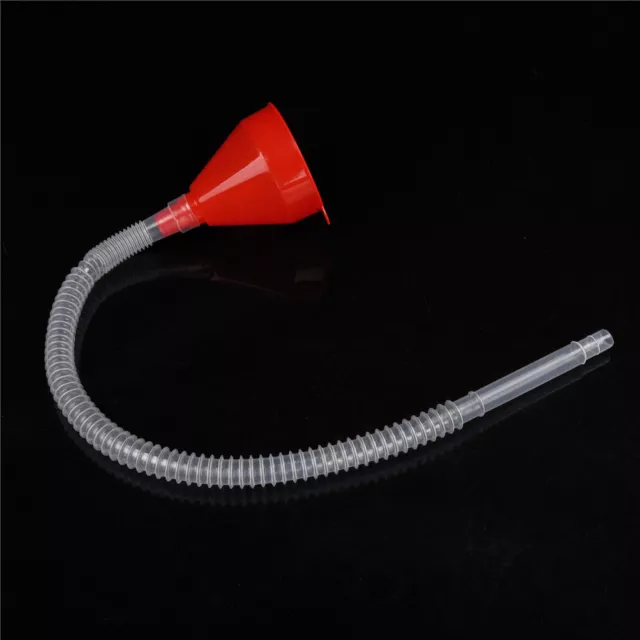 Red Flexible Car Motorcycle Funnel Spout Mesh Screen Strainer Gasoline ZjJ YT