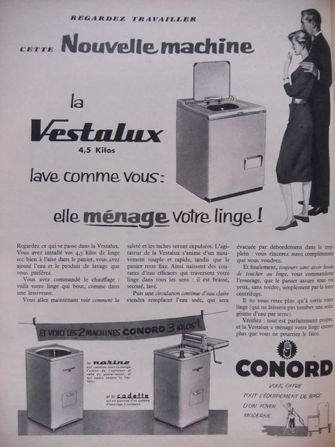 Publicité Ancienne Ducate Et Réal Sauter – Magazine 1958, Lavage, 25x35 Cm