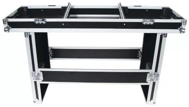 Konsole Road mit Tisch für 2x Plattenspieler + 19" Mixer Turntable Flightcase