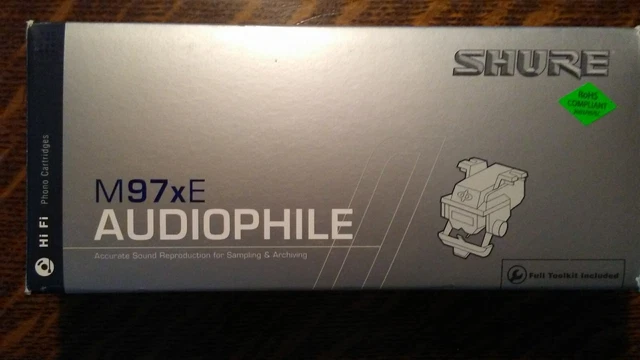 SHURE M97xE CARTRIDGEw/ALL FACTORY CONTENTS&NEW LP GEAR VIVID LINE STYUS MINTY!!