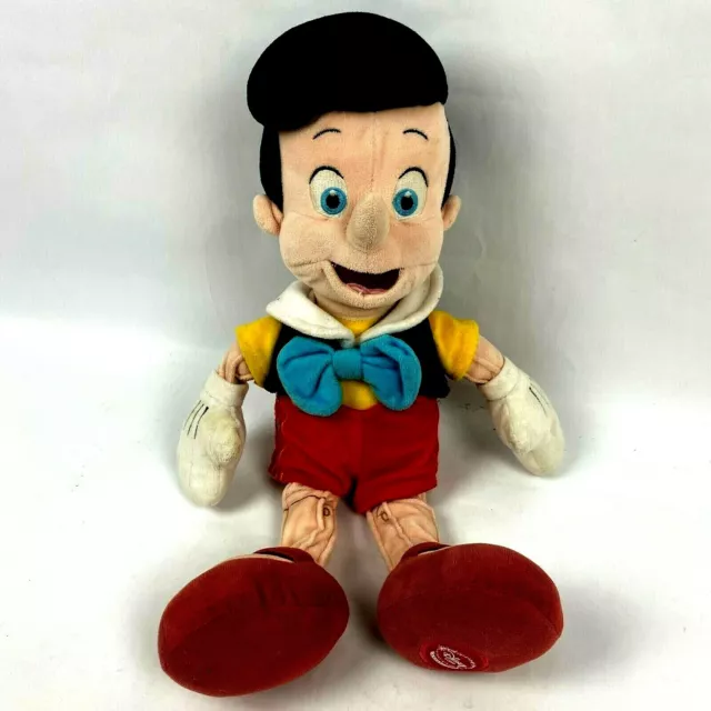 DISNEY STORE COLLECTIBLE Plush Pinocchio Disney 16" Rare Large Stuffed