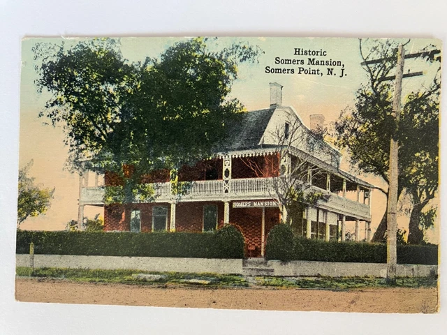 Vintage Postcards Early 1900s Golden Era Somers Mansion Somers Point, NJ