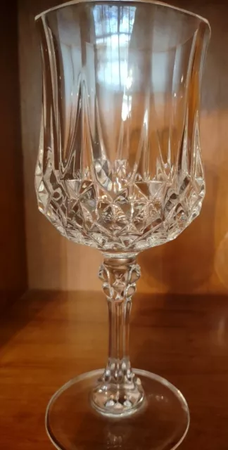 Set of 4 Cristal DArques Crystal Cut Wine Glasses 2