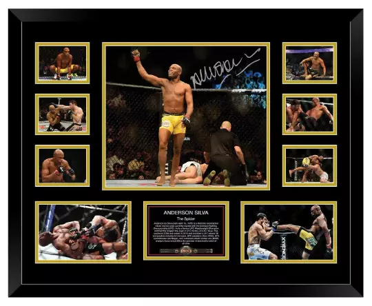 Anderson Spider Silva UFC Signed Limited Edition Framed Memorabilia 3