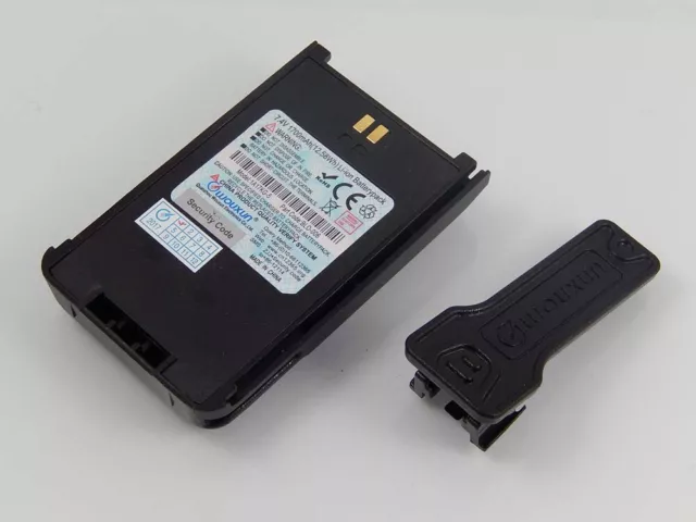 Akku Batterie 1700mAh mit Clip für Wouxun KG-869, KG-889