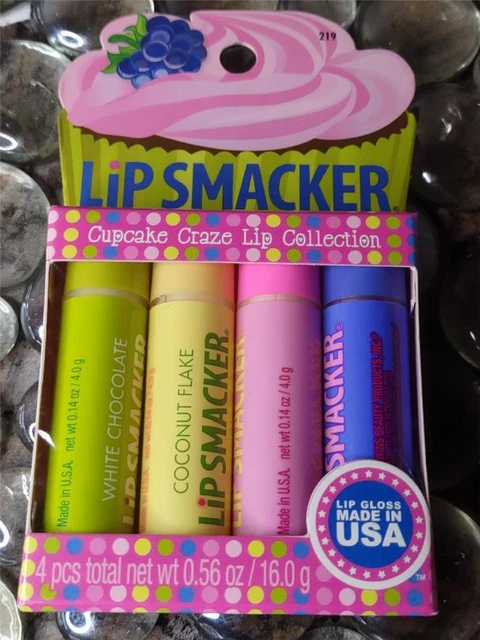 Lip Smacker CUPCAKE CRAZE LIP COLLECTION 4 Pack New In Box