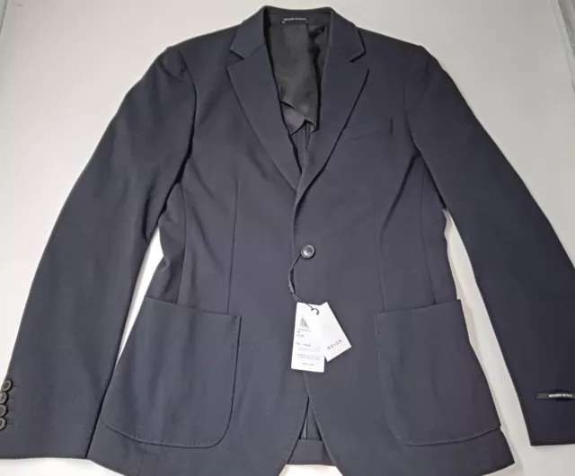 Reiss Navy Mens Wool Jacket Size 38R New With Tags RRP £288