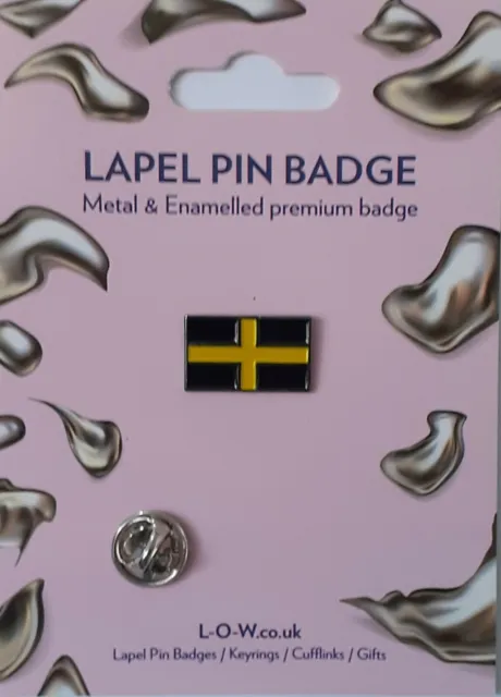 Saint Davids Flag Welsh Baner Dewi  Metal Enamel Novelty Lapel Pin Badge B9-52