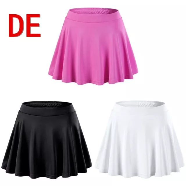 DE iEFiEL Kinder Mädchen Tennis Rock Skort Golfrock Sport Laufrock mit Innenhose