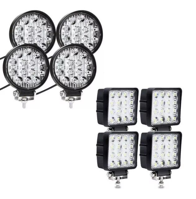 4 8 10 x 48W 42W WATT LED LUCE FARO SUPPLEMENTARE 12V LAVORO FARETTO AUTO CAMION