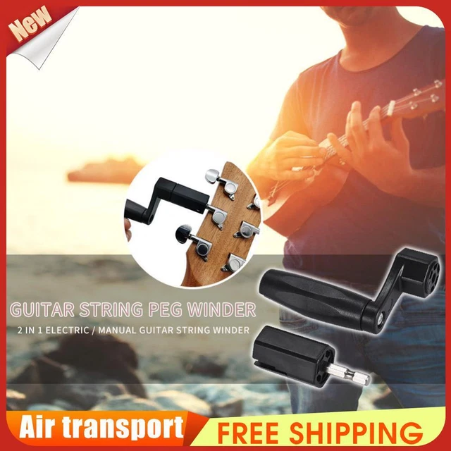 2 in 1 Guitar String Winder Bridge Peg Puller Electric Screwdriver Drill Bit *Z