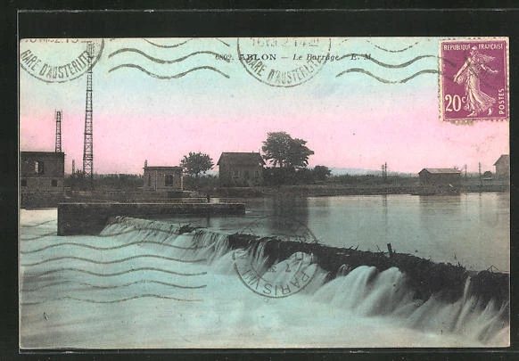 CPA Ablon, Le Barrage
