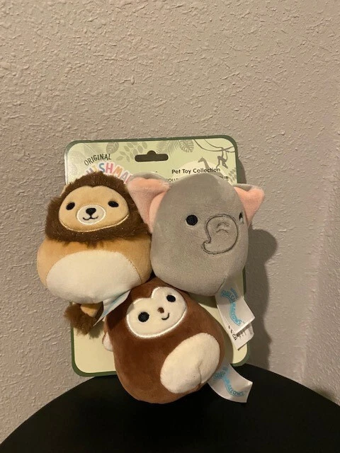 SQUISHMALLOW Jungle Squeaker Pet Dog Toy 3.5" KELLYPET NWT