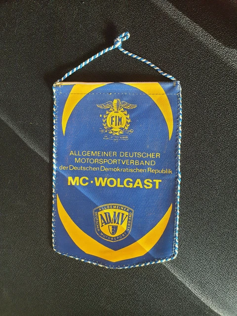Fanion FIM Moto-Cross MC Wolgast Ziesaberg - 06-07.07.1968, Prix De La Mer Baltique