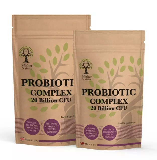 Probiotics Complex 20 Milliarden KBE 15 aktive Bakterien Probiotika Ergänzung vegan