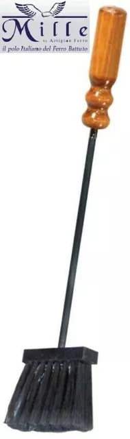 Scopetta camino Sondrio in pvc con manico in legno cm 55 (Cod. Art. 725.bis)