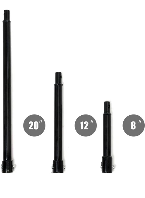 3pcs Extension Bit Outdoor Farm Post Earth Auger Drill Hole Digger Easy Install