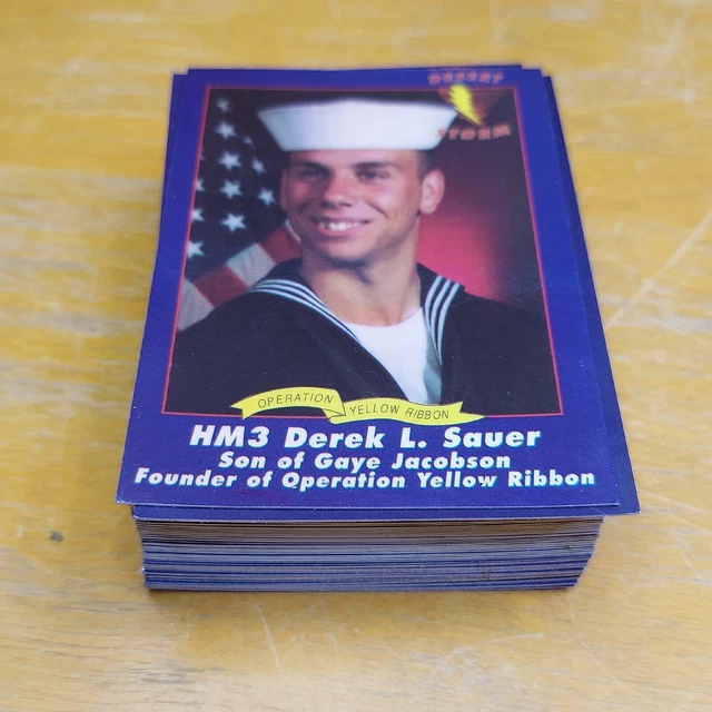 Desert Storm Yellow Ribbon Cards - Full Factory Set Of 60 Cards