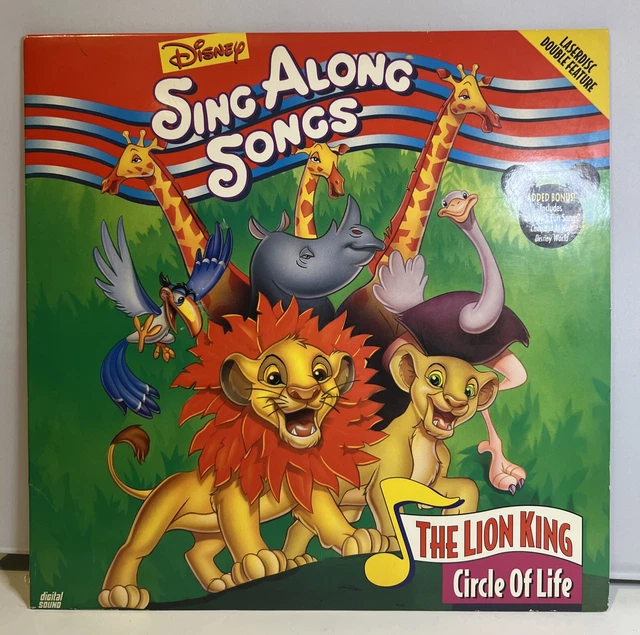 DISNEY SING ALONG Songs The Lion King Circle Of Life Laserdisc 20.14