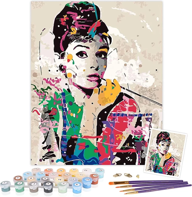 Kits de pintura por números TAHEAT con cepillos y pigmento acrílico lona hágalo usted mismo para by