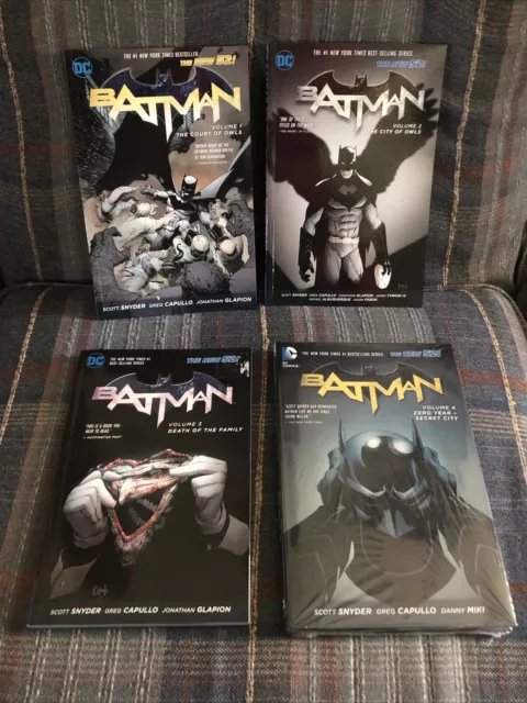 Batman the new 52- lot Of 4 Vol. 1, 2, 3 TPB, 4 HC Scott Snyder  Greg Capullo