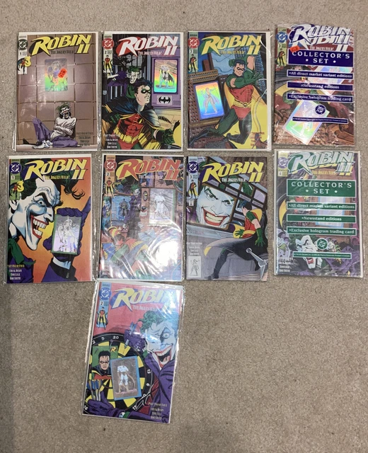 Robin II: The Joker's Wild, Complete 1-4 w Variants, Lot of 9, DC, VF to NM