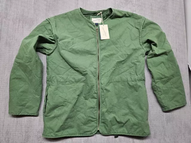 Universal Thread Women's Cotton Twill Jacket Large Green