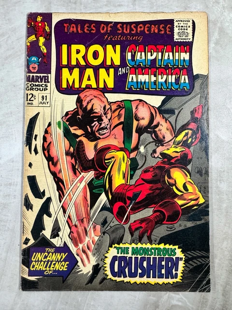 Tales of Suspense #91 Marvel Comics Iron Man Captain America app Silver Age