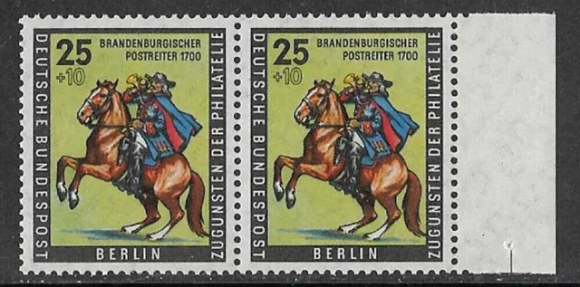 West Berlin 2x Mi. Nr. 158 waagerechtes Paar mit r. SR ** aus Jahrgang 1956 (23)