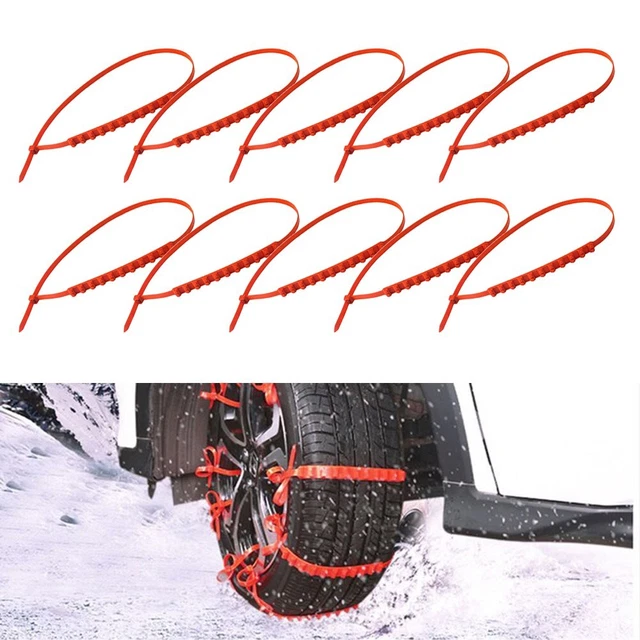 10PCS Pneu Chaîne Voiture Camion / Anti-dérapant Urgence Hiver Driving Neige