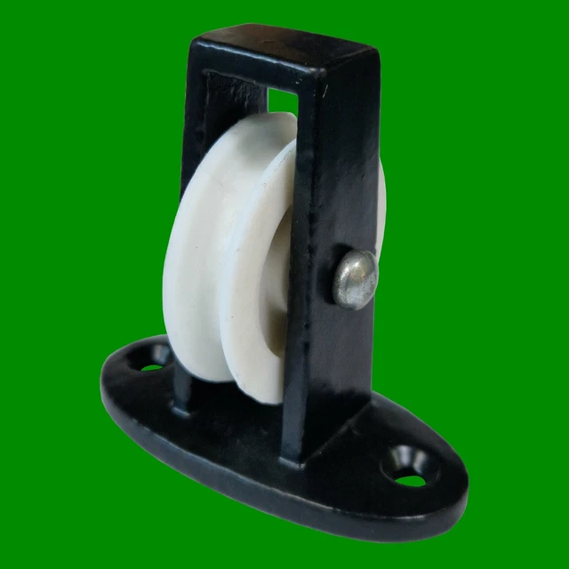 NOIR SIMPLE NYLON Roue Montable Travers Lavage Ligne Acier Poulie