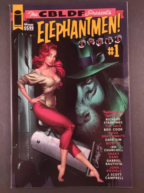 CBDLF Presents ELEPHANTMEN: SHOTS #1 (Image 2015) J Scott CAMPBELL COVER