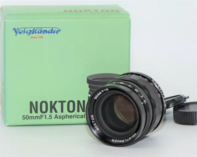 *NEAR MINT Boxed* Voigtlander Nokton 50mm f/1.5 Aspherical L39 LTM MF Lens JAPAN
