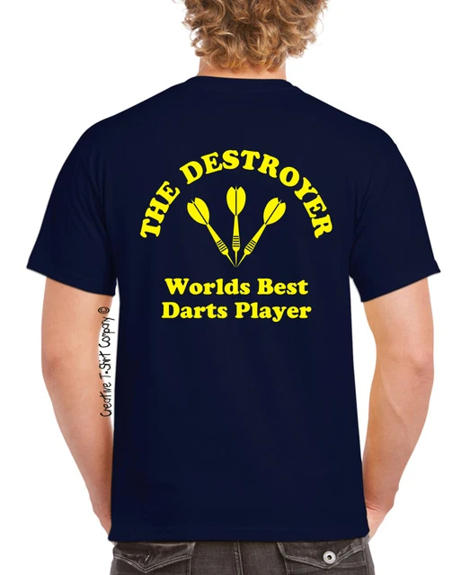 PERSONALISED DARTS T-SHIRT, DARTS TEAM, Ally Pally, LAKESIDE, PUB Sizes S to 3XL